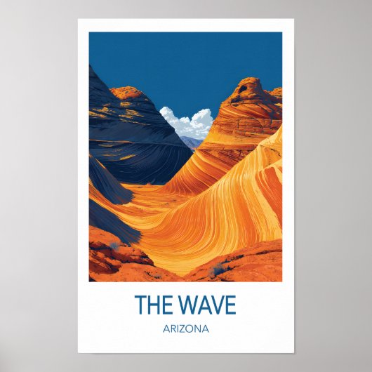 The Wave Travel Poster, Arizona Poster (Voorkant)