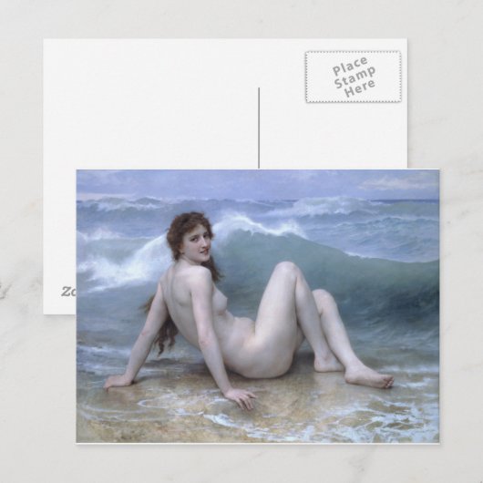 The Wave van William-Adolphe Bouguereau Briefkaart (Voorkant / Achterkant)