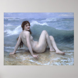 The Wave van William-Adolphe Bouguereau Poster