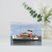 The Waverley Paddle Steamer, Rothesay, Schotland Briefkaart (Staand voorkant)