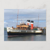 The Waverley Paddle Steamer, Rothesay, Schotland Briefkaart (Voorkant)