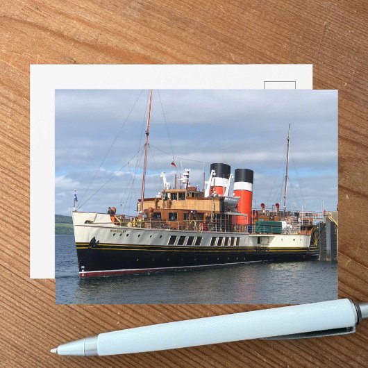 The Waverley Paddle Steamer, Rothesay, Schotland Briefkaart