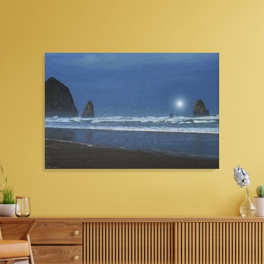 The Waves Chicane 36 x 24 stretched canvas print (Insitu (Woonkamer))