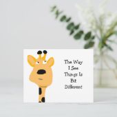 The Way I See Thinks Briefkaart (Staand voorkant)