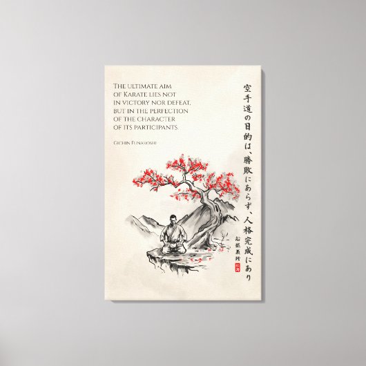 The Way of Karate - Wisdom of Gichin Funakoshi Canvas Afdruk (Voorkant)