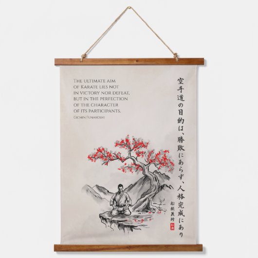 The Way of Karate - Wisdom of Gichin Funakoshi Hangend Wandkleed (Voorkant)