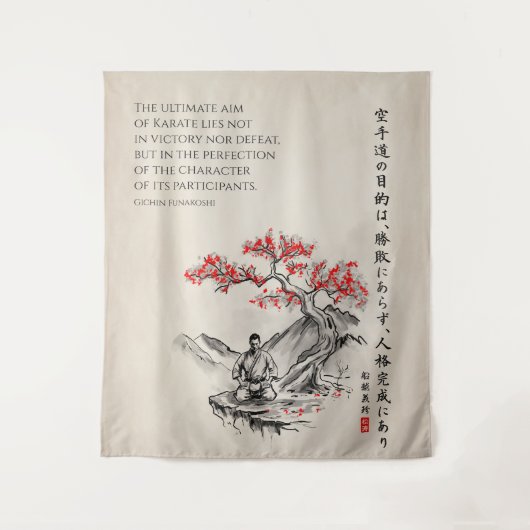 The Way of Karate - Wisdom of Gichin Funakoshi Wandkleed (Voorkant)