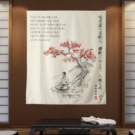 The Way of Karate - Wisdom of Gichin Funakoshi Wandkleed