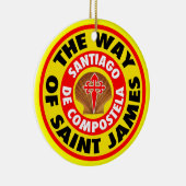 The Way of Saint James Keramisch Ornament (Rechts)