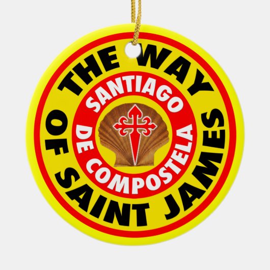 The Way of Saint James Keramisch Ornament (Voorkant)