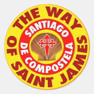 The Way of Saint James Ronde Sticker