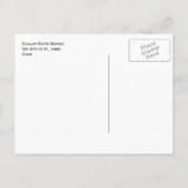 The Way of St. James, Scallop Route Marker Briefkaart (Achterkant)