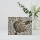 The Way of St. James, Scallop Route Marker Briefkaart (Staand voorkant)