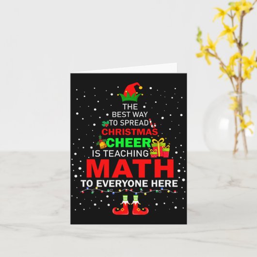 The Way To Spread Christmas Cheer Is Teaching Math Kaart (Gele Bloem)