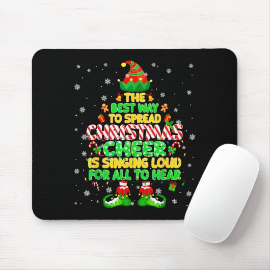 The Way To Spread Christmas Elf Xmas Boys Mens Kid Muismat (Met muis)