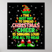 The Way To Spread Christmas Elf Xmas Boys Mens Kid Poster (Voorkant)