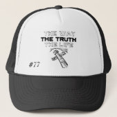 The-Way-Truth-and-Life Pet, #77 - Gepersonaliseerd Trucker Pet (Voorkant)