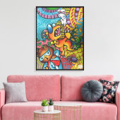 The Way You See The World By Squid Fear City Canvas Afdruk (Insitu (Woonkamer))