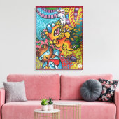 The Way You See The World By Squid Fear City Canvas Afdruk (Insitu (Woonkamer))