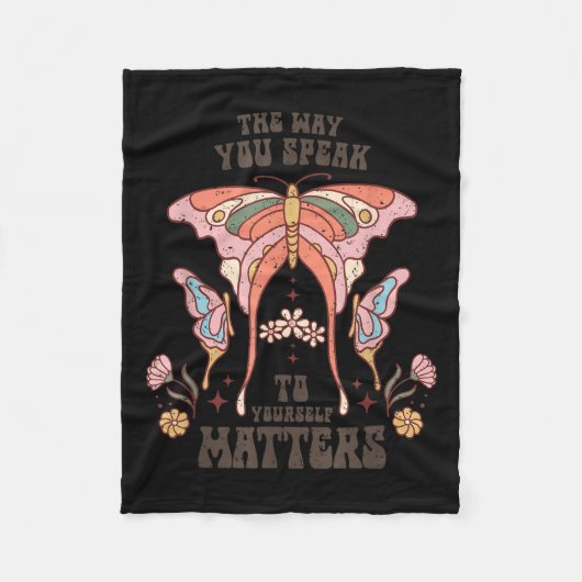 The Way You Speak To Yourself S  Fleece Deken (Voorkant)