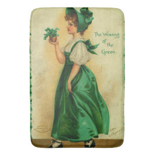 "The Wearing of the Green" vintage kaart, 1907 Badmat