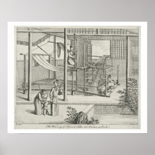 "The Weaving of Flower'd Silks", twee vrouwen op h Poster