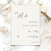 The wedding anniversary Invitation - Black - Gold Kaart