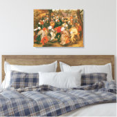 The Wedding Dance, 1607 Canvas Afdruk (Insitu (Slaapkamer))