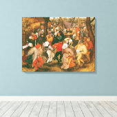 The Wedding Dance, 1607 Canvas Afdruk (Insitu (Houten vloer))