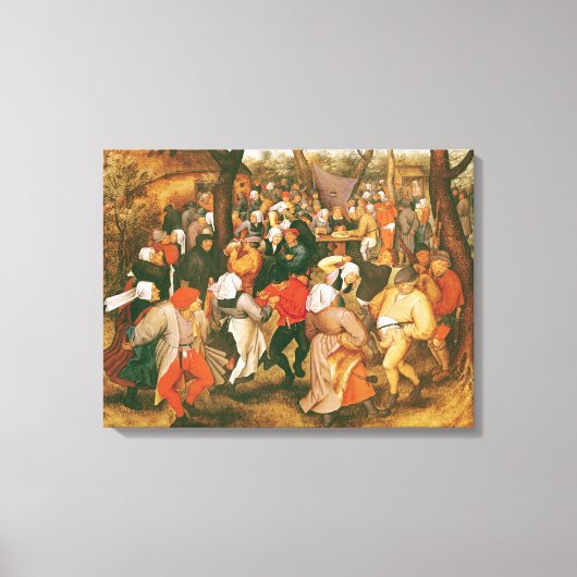 The Wedding Dance, 1607 Canvas Afdruk (Voorkant)