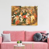 The Wedding Dance, 1607 Canvas Afdruk (Insitu (Woonkamer))
