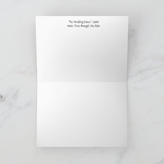 The Wedding Dance, Greeting Card Kaart (Binnen)