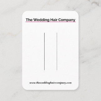 The Wedding Hair Company Visitekaartje