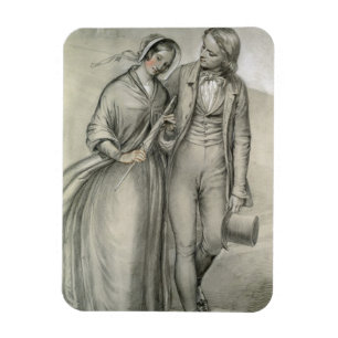 The Wedding Morning - Het vertrek, c.1846 Magneet
