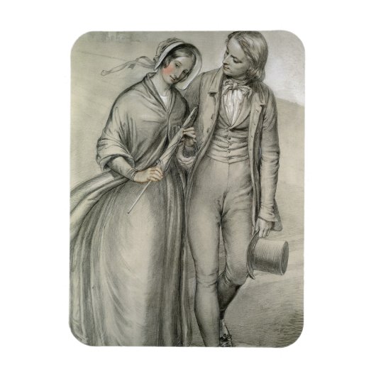 The Wedding Morning - Het vertrek, c.1846 Magneet (Verticaal)