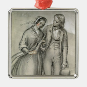 The Wedding Morning - Het vertrek, c.1846 Metalen Ornament