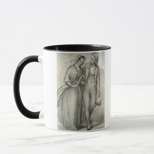 The Wedding Morning - Het vertrek, c.1846 Mok (Links)