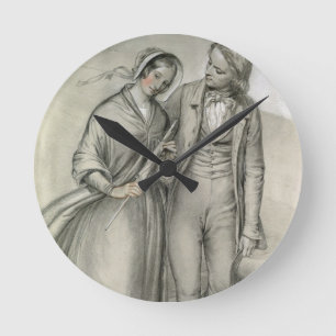 The Wedding Morning - Het vertrek, c.1846 Ronde Klok