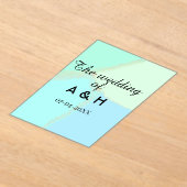 The wedding of add couple name initial letter date acryl uitnodigingen (Laagn)