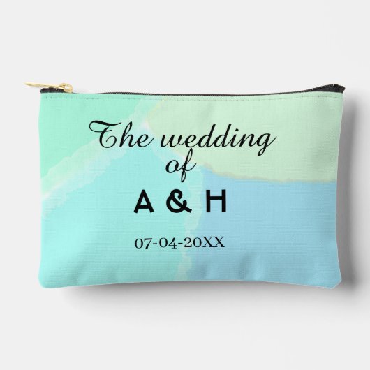 The wedding of add couple name initial letter date etui (Voorkant)