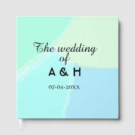 The wedding of add couple name initial letter date gastenboek