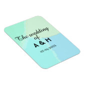 The wedding of add couple name initial letter date magneet (Rechterzijde)