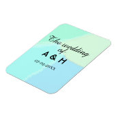 The wedding of add couple name initial letter date magneet (Linkerzijde)