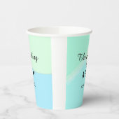 The wedding of add couple name initial letter date papieren bekers (Links)