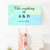 The wedding of add couple name initial letter date spandoek (Insitu)