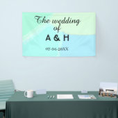 The wedding of add couple name initial letter date spandoek (Beurs)