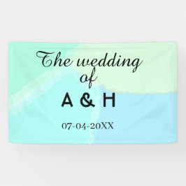The wedding of add couple name initial letter date spandoek