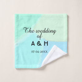 The wedding of add couple name initial letter date washandje