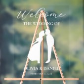 The Wedding Of Modern Wedding Welcome Acryl Bord (Neutraal)
