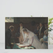 The Wedding Register (door Edmund Blair Leighton) Kaart (Staand voorkant)